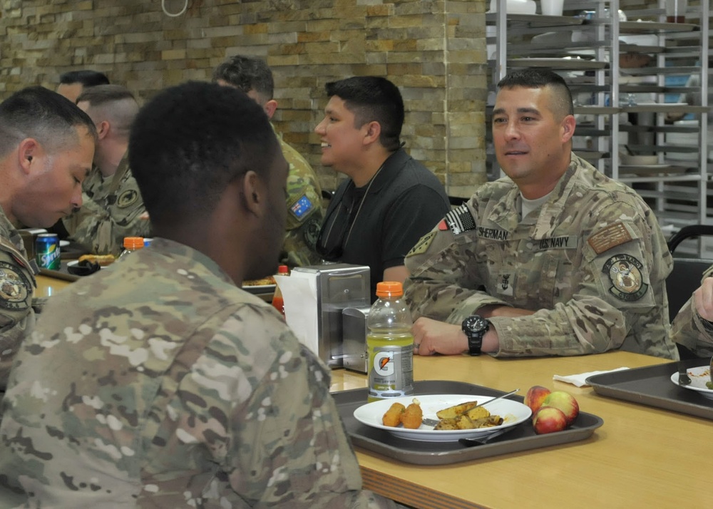 ECRC CMC visits forward deployed Sailors in Afghanistan