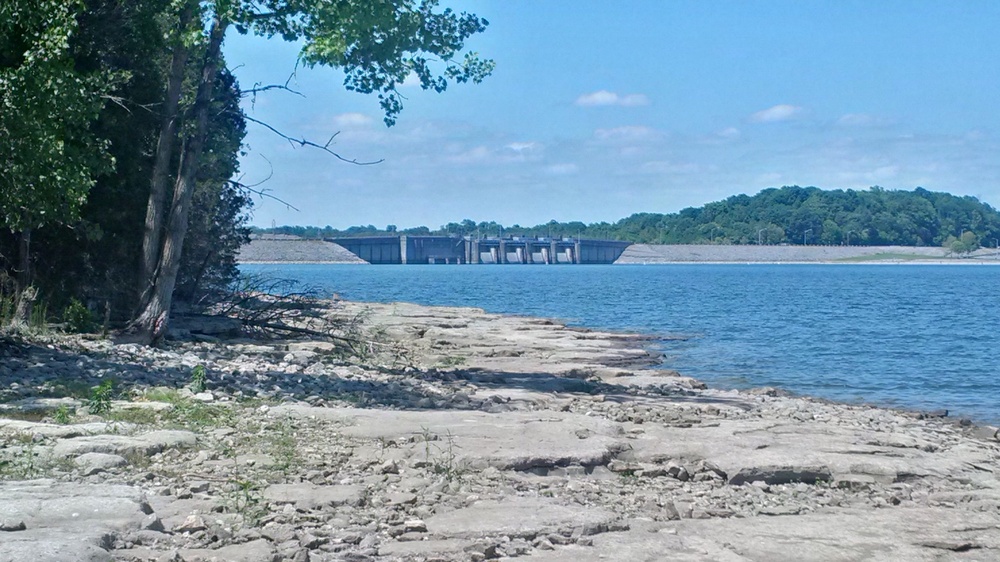 Lower water level at J. Percy Priest Lake due to lack of rain