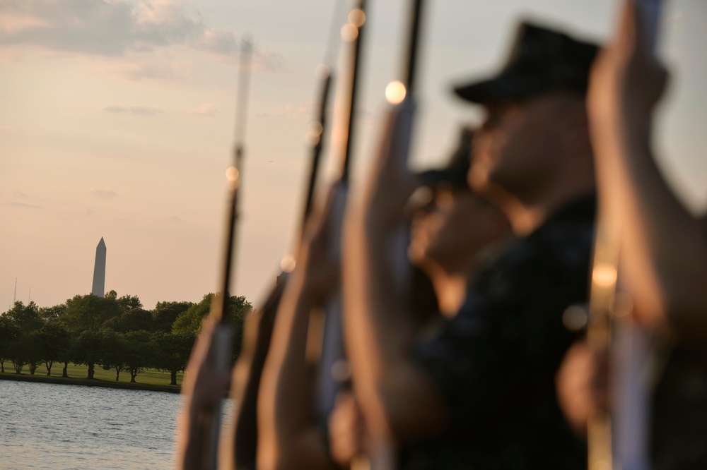 Navy Ceremonial Guard Trains at Joint Base Anacostia-Bolling