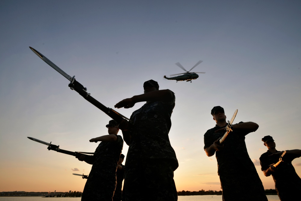 Navy Ceremonial Guard Trains at Joint Base Anacostia-Bolling