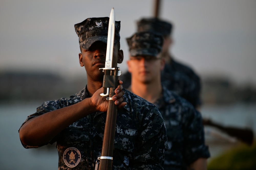 Navy Ceremonial Guard Trains at Joint Base Anacostia-Bolling