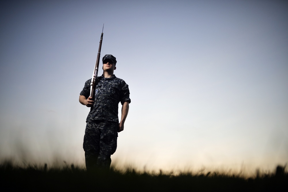 Navy Ceremonial Guard Trains at Joint Base Anacostia-Bolling