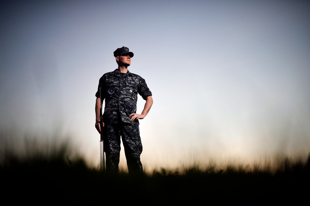 Navy Ceremonial Guard Trains at Joint Base Anacostia-Bolling