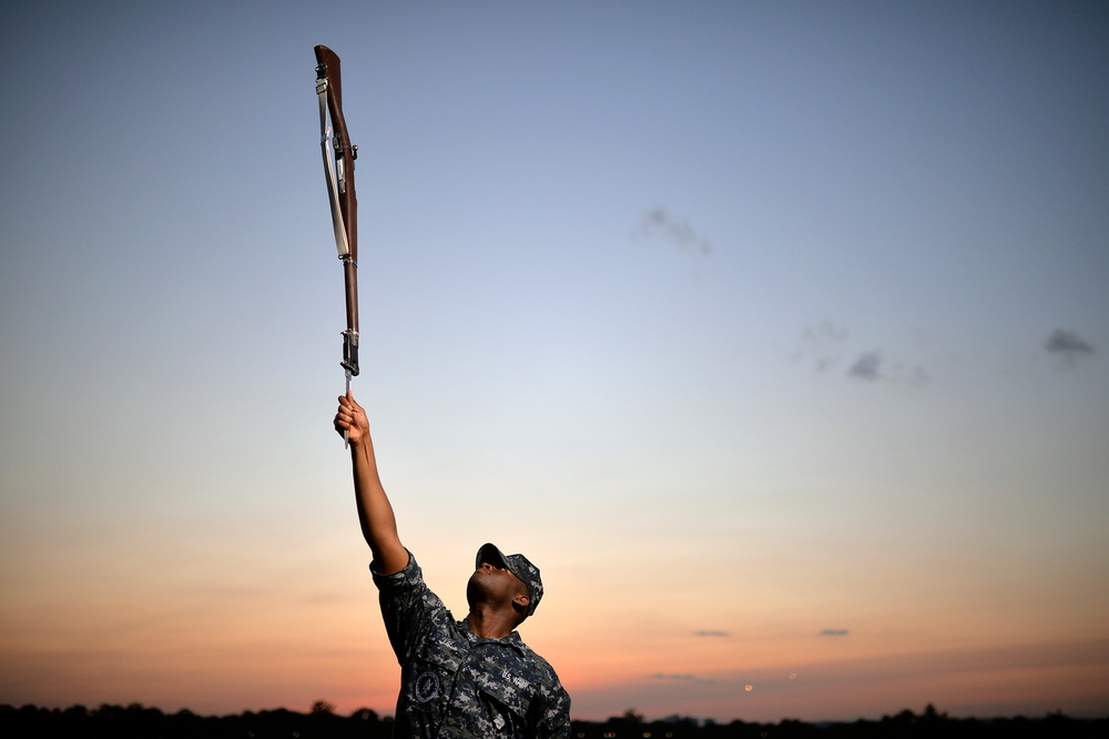 Navy Ceremonial Guard Trains at Joint Base Anacostia-Bolling