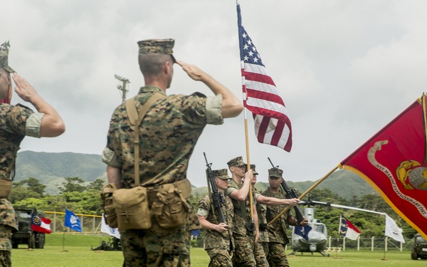 31st Marine Expeditionary Unit bids fair winds and following seas to commanding officer at change of command ceremony