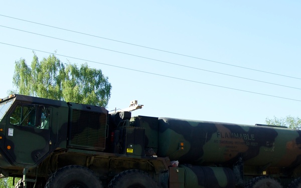 2nd Squadron, 2nd Cavalry Regiment Strykers arrive in Latvia