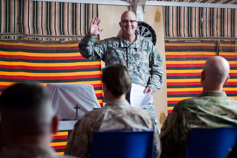 S.C. Guard Chaplain inspires service members during Eager Lion 16