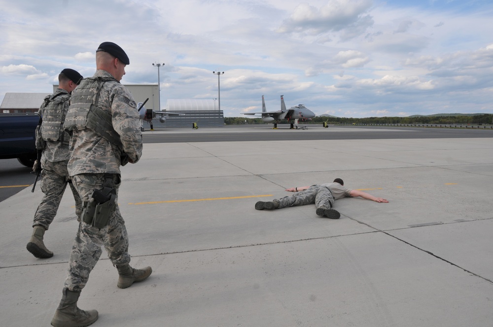 104th Fighter Wing Defenders Secure Barnes Air National Guard Base