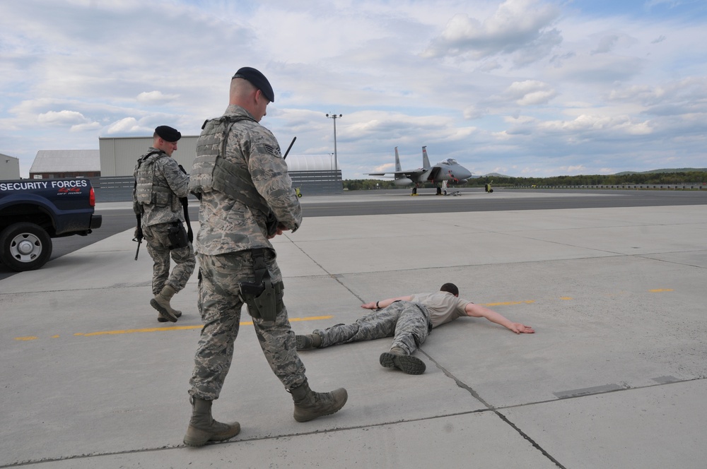 104th Fighter Wing Defenders Secure Barnes Air National Guard Base