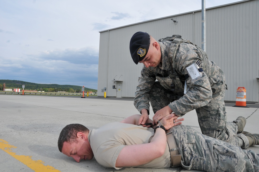 104th Fighter Wing Defenders Secure Barnes Air National Guard Base