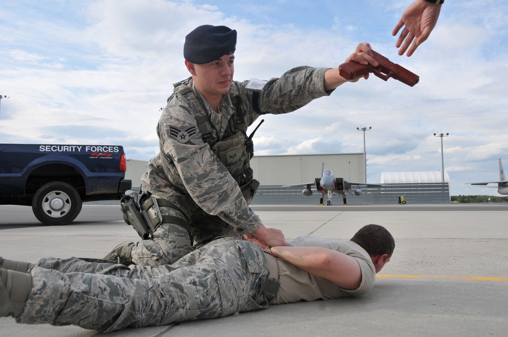 104th Fighter Wing Defenders Secure Barnes Air National Guard Base