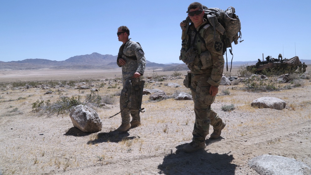U.S. Army Soldiers Train at the NTC