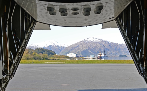 Coast Guard HC-130 and SPAR in Kodiak, Alaska