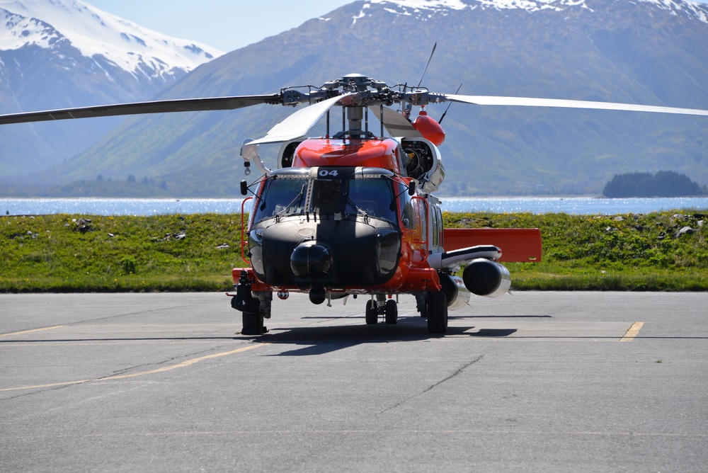 Coast Guard MH-60 Jayhawk Helicopter in Kodiak, Alaska