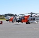 Coast Guard MH-60 Jayhawk Helicopters on the flightline at Air Station Kodiak, Alaska