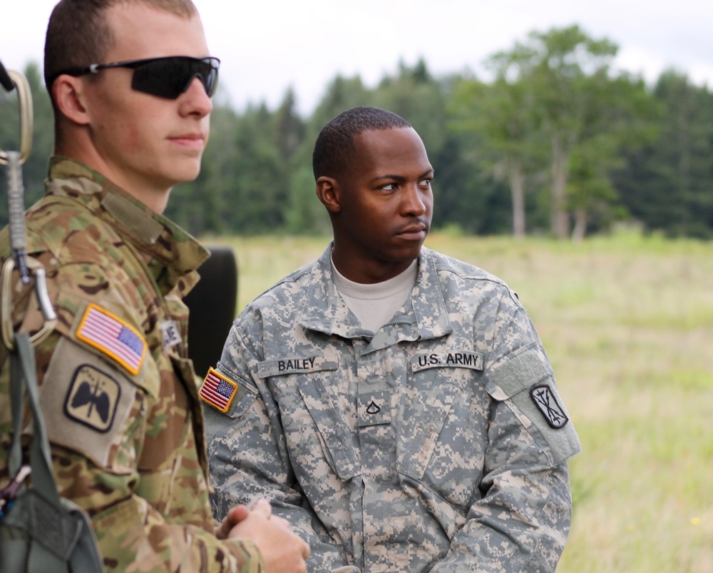 308th Brigade Support Battalion conducts sling load operations training