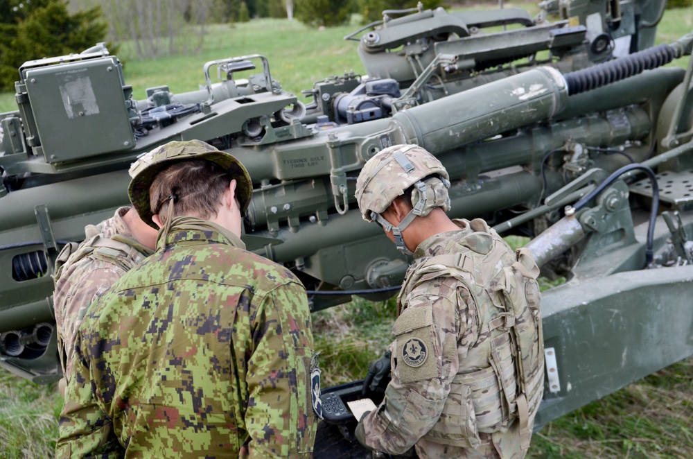 US, Estonia Soldiers make some noise