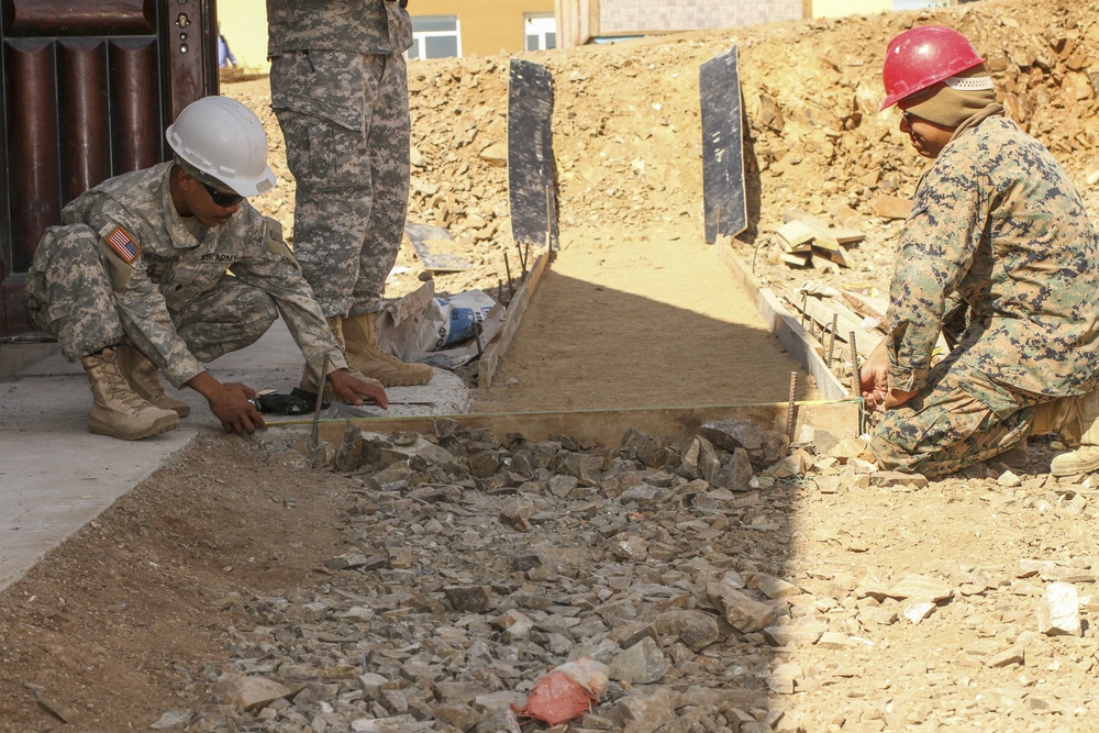 Construction continues in the Tuv province for Khaan Quest 2016