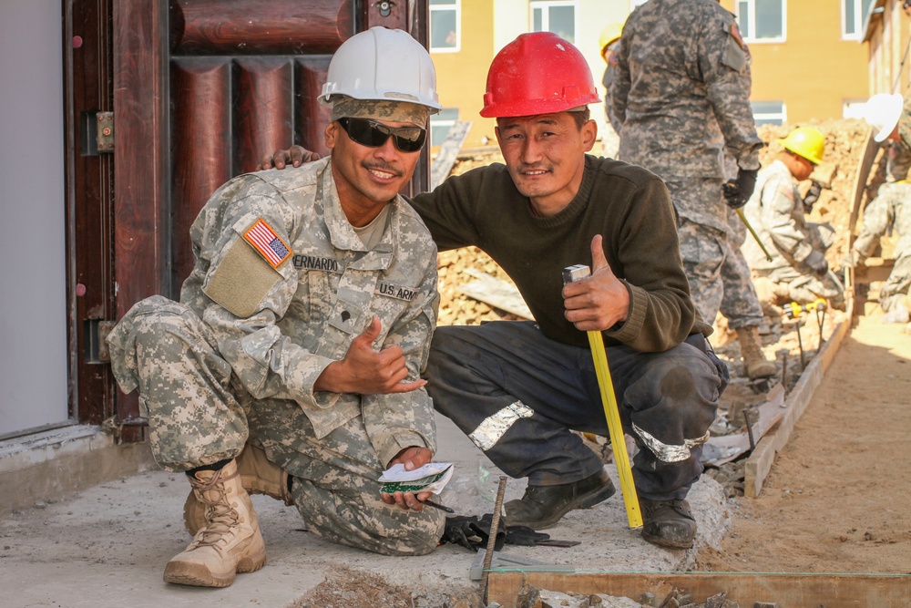 Construction continues in the Tuv province for Khaan Quest 2016