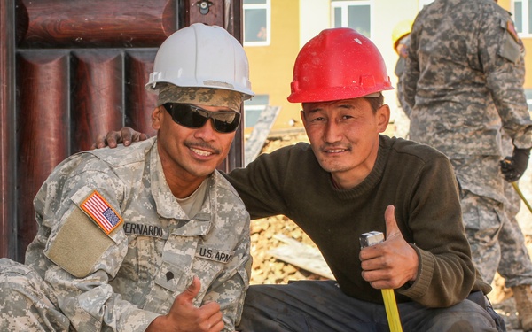 Construction continues in the Tuv province for Khaan Quest 2016