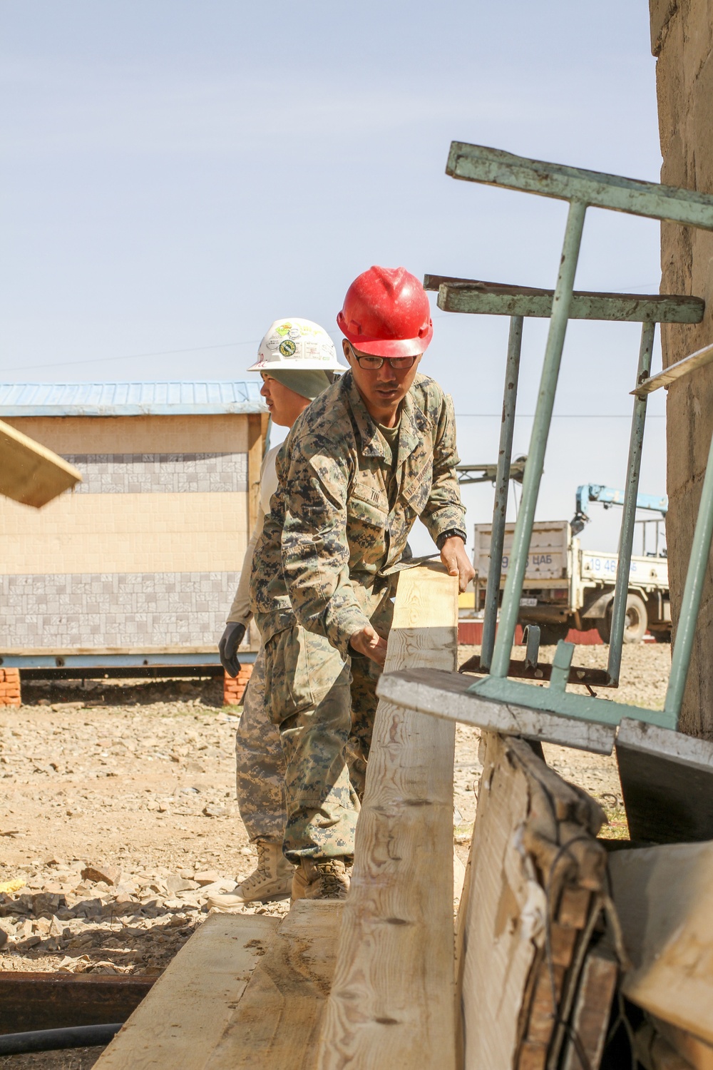 Construction continues in the Tuv province for Khaan Quest 2016