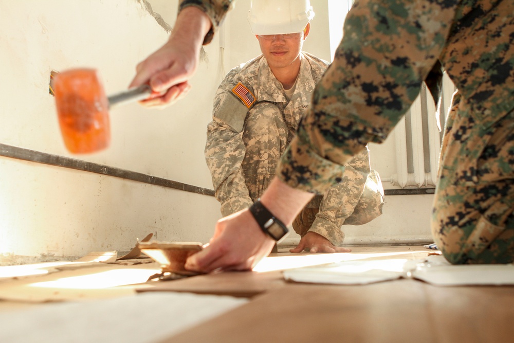 Construction continues in the Tuv province for Khaan Quest 2016