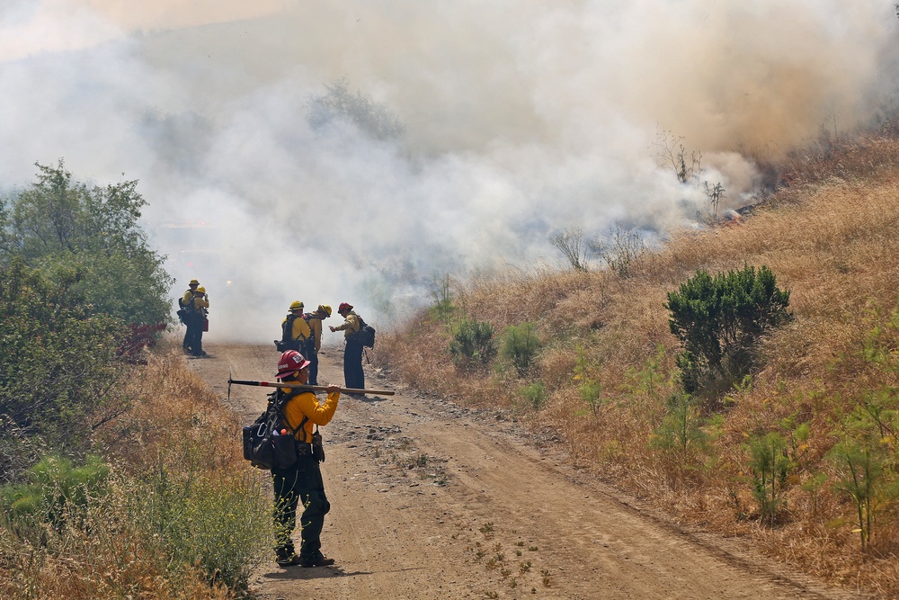Camp Pendleton Fire Department conducts hazard reduction burn