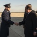 French President Hollande arrives at Joint Base Andrews, to meet President Obama at White House
