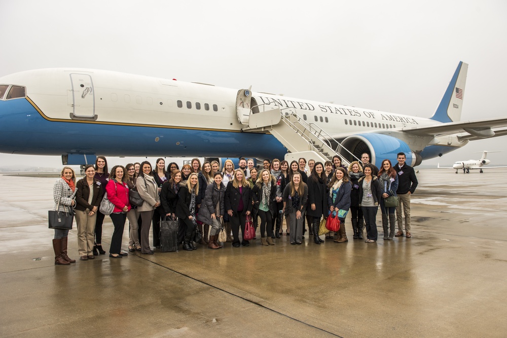 89th AW Spouses Fly SAM Fox Orientation Flight Aboard Boeing and Gulfstreams