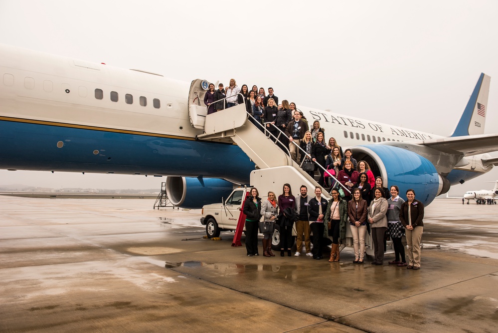 89th AW Spouses Fly SAM Fox Orientation Flight Aboard Boeing and Gulfstreams