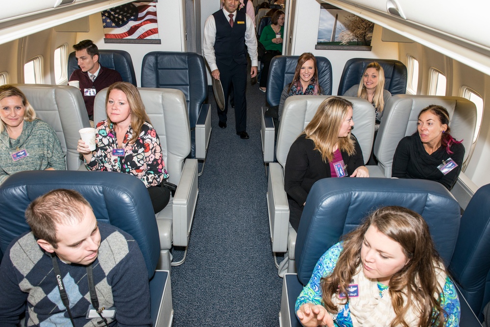 89th AW Spouses Fly SAM Fox Orientation Flight Aboard Boeing and Gulfstreams