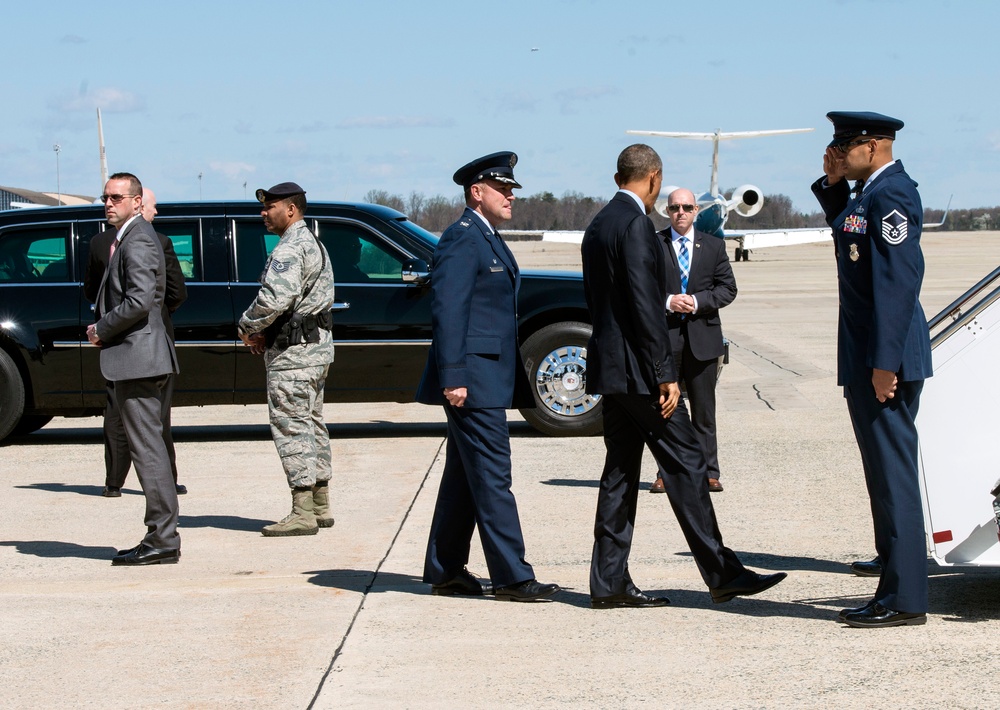 POTUS departs on Air Force One