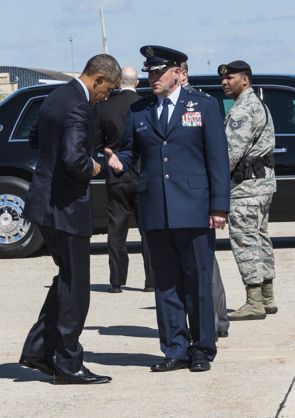 POTUS departs on Air Force One