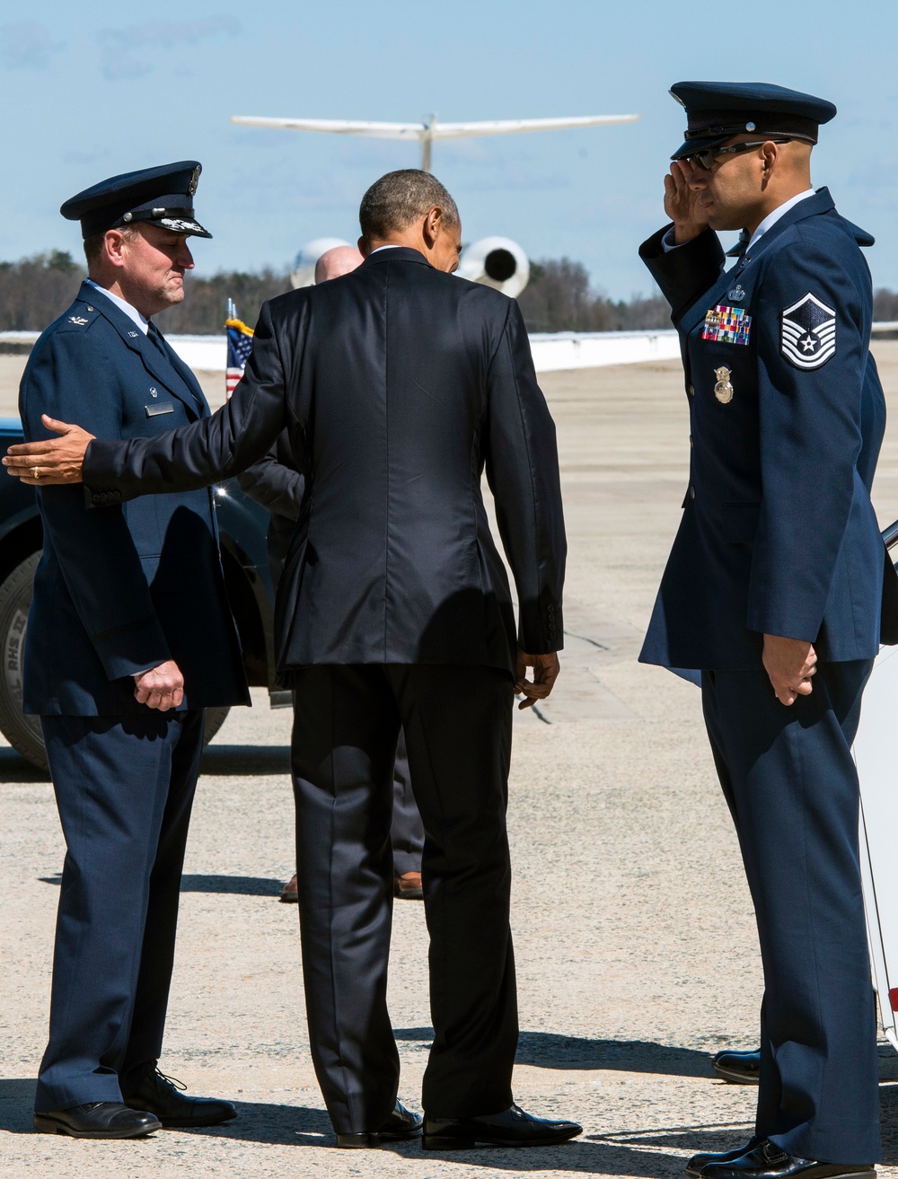 POTUS departs on Air Force One