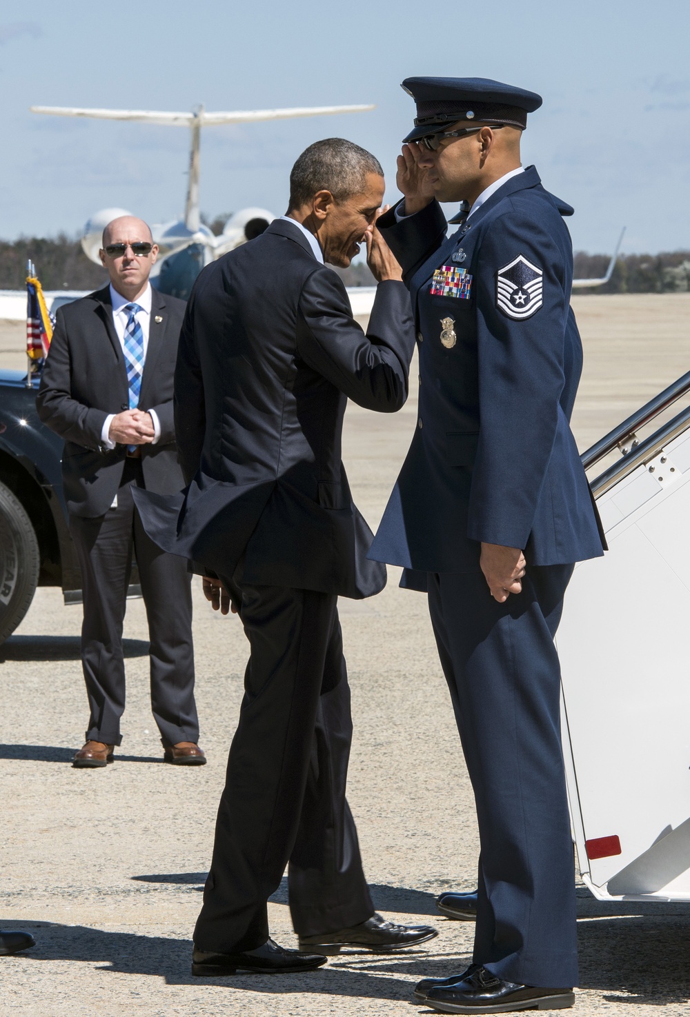 POTUS departs on Air Force One