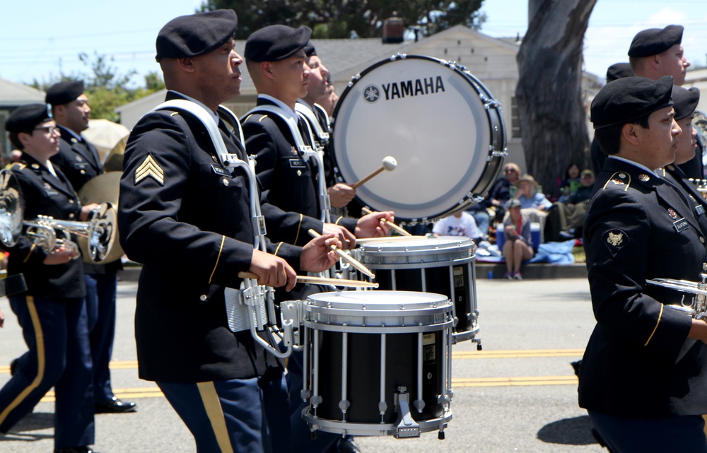 300th Army Band marches in the 57th Annual Torrance Armed Forces Day Parade