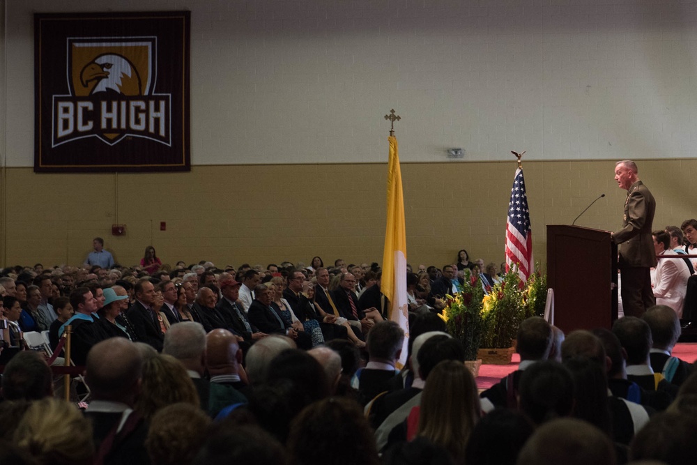 CJCS commencement at BC High School 2016