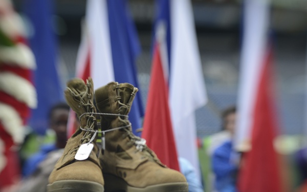 Coast Guard members participate in Sounders Military Appreciation Night game