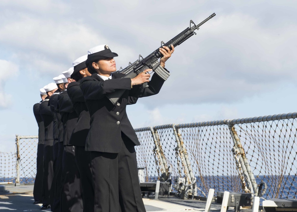 USS Stout (DDG 55) Burial at Sea