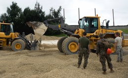 Closing the gap: Airmen, Marines and Sailors practice Air Field Damage Repair