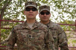 Standing Behind his Brother