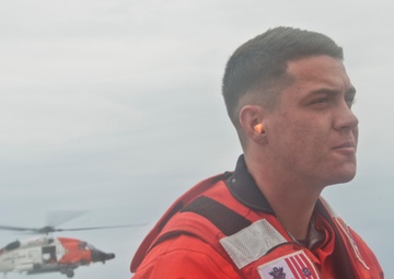 Dinner and a rescue; Off-duty Coast Guardsman takes life-saving action in Beaufort, NC