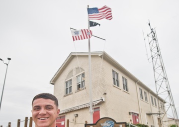 Dinner and a rescue; Off-duty Coast Guardsman takes life-saving action in Beaufort, NC