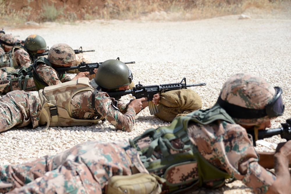 Jordanian Armed Forces and US Marines conduct MOUT Training during Eager Lion 16