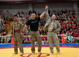 Paratroopers face-off during All American Week 2016 Combatives Tournament