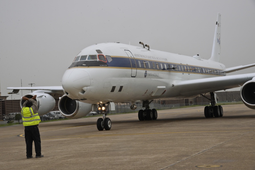 NASA's air quality research aircraft lands at Osan