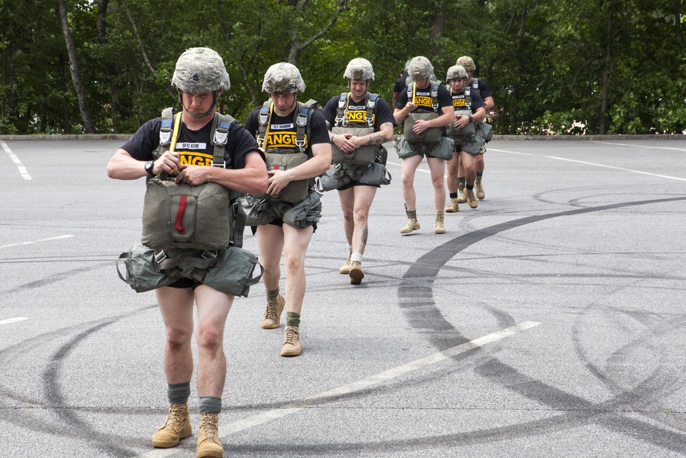 U.S. Army Rangers parachute Into Lake Lanier