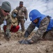 Soldiers with the Mongolian Armed Forces participate in minefield self-extraction training during Khaan Quest 2016
