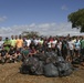 Marines conduct beach clean-up