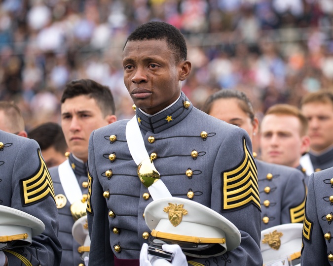 West Point Cadet Sheds Tears of Joy at Graduation